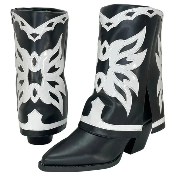 International Concepts Jadiza Western Style Over Ankle Womens Boots Size 6M - Picture 8 of 13